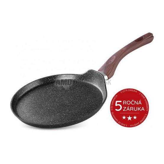 MagicHome Panvica na palacinky Black Marble Line, 25 cm