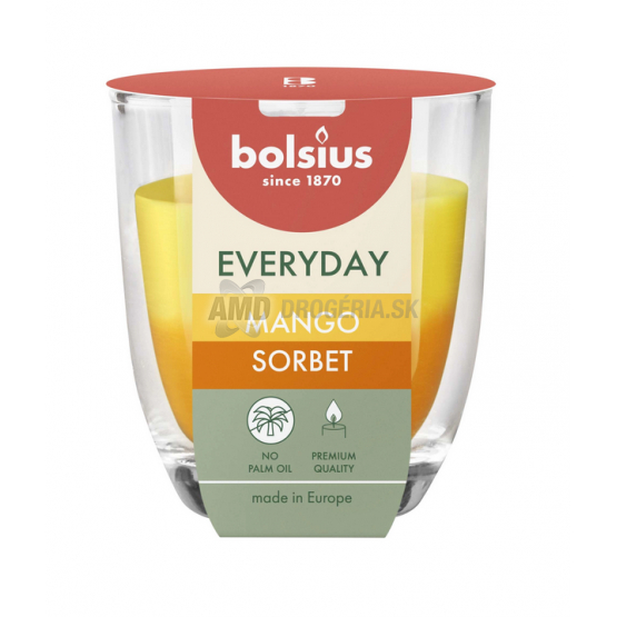 BOLSIUS SVIEČKA EVERYDAY MANGOVÝ SORBET 80X70MM