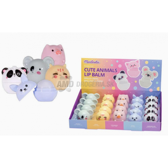 Martinelia Cute Animals detský balzam na pery, zvieratko mix, 1 ks