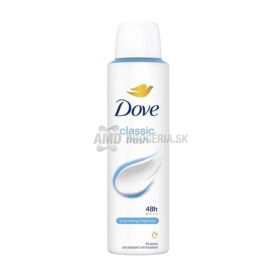 Dove Classic Fresh antiperspirant sprej, 150 ml