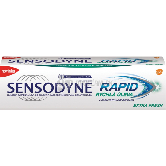 Sensodyne Rapid Extra Fresh zubná pasta, 75 ml