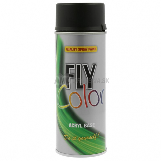FLY Color akrylový sprej RAL 9005 čierna matná, 400 ml