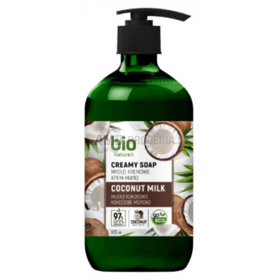 BIO NATURELL TEKUTÉ MYDLO PUMPA 473 ML KOKOSOVÉ MLIEKO