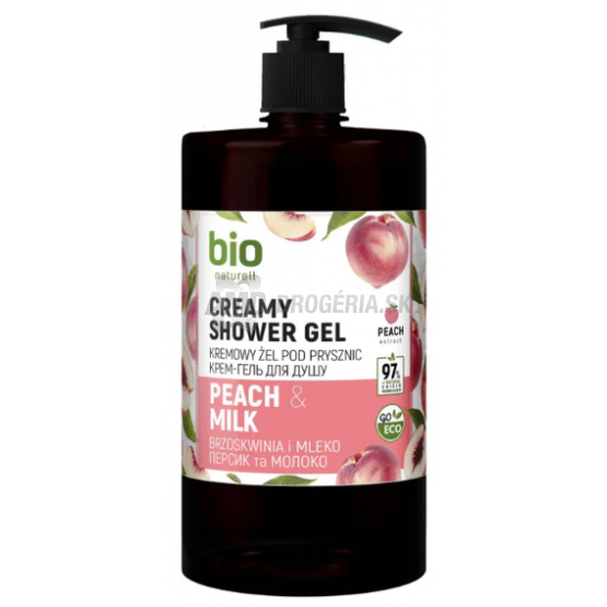 BIO NATURELL SPRCHOVÝ GÉL PUMPA 946 ML BROSKYŇA MLIEKO