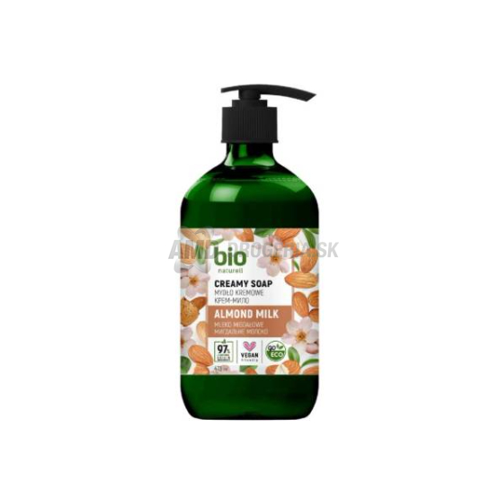 BIO NATURELL TEKUTÉ MYDLO PUMPA 473 ML MANDĽOVÉ MLIEKO