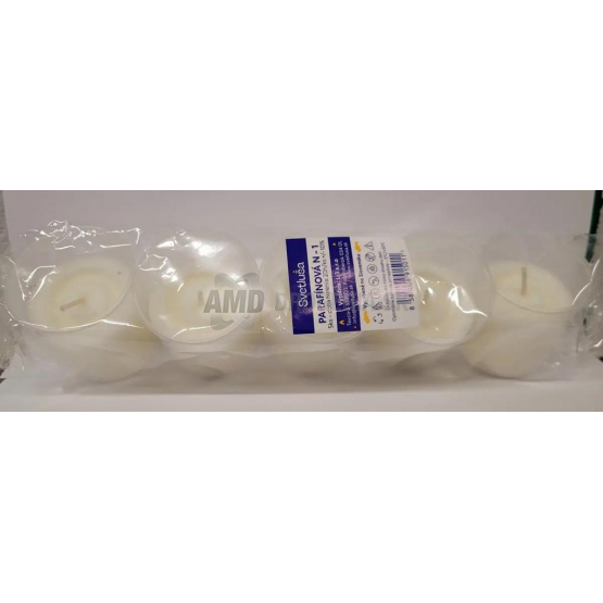 Svetluša Parafínové čajové sviečky NP-1, 5x 45 g, 20 h/ks