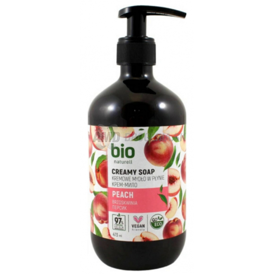 BIO NATURELL TEKUTÉ MYDLO PUMPA 473 ML PEACH