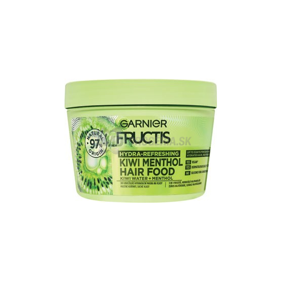Garnier Fructis 3v1 osviežujúca hydratačná maska na vlasy s kiwi, 400 ml
