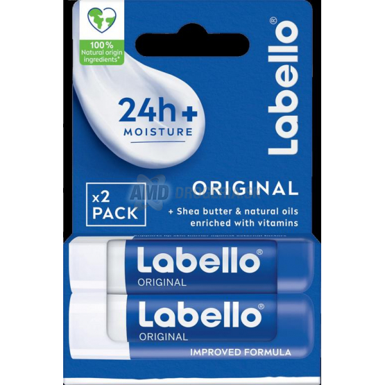 Labello Original Duo Pack balzam na pery, 2 x 4,8 g