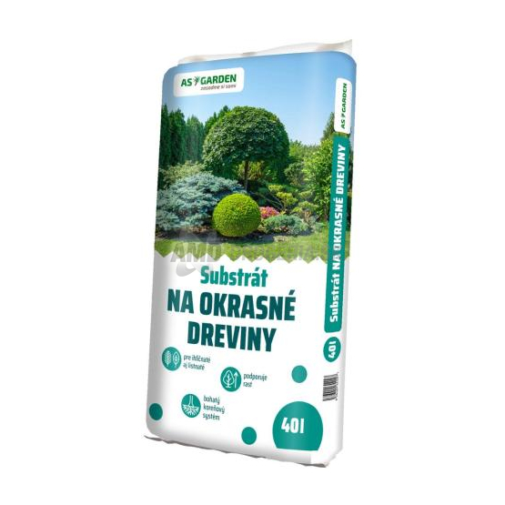 SUBSTRÁT PRE OKRASNÉ DREVINY 40 L AS GARDEN