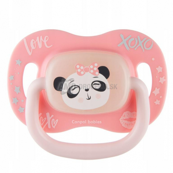 Canpol Babies Cumlík silikónový Exotic Animals Panda, 18+ m, 1 ks