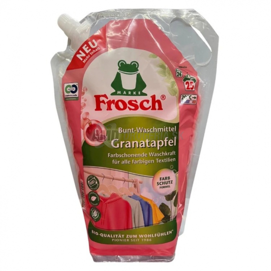 Frosch Prací gél na farebnú bielizeň Granátové jablko, 1,5 l (25 praní)