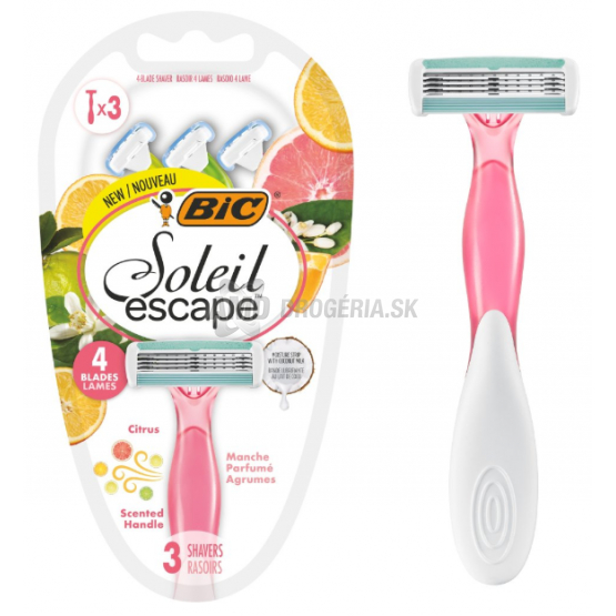 BIC ŽILETKY SOLEIL ESCAPE 3 KS CITRUS