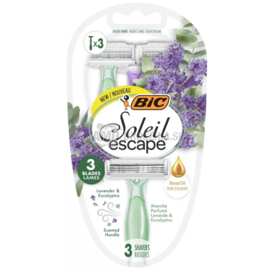 BIC ŽILETKY SOLEIL ESCAPE 3 KS LEVANDUĽA