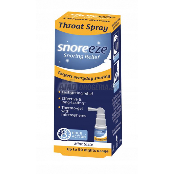 Snoreeze Sprej do hrdla proti chrápaniu, mätová príchuť, 23,5 ml