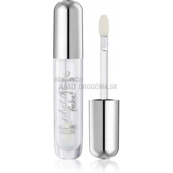 Essence What The Fake! Plumping lesk na pery 100 Sheer Genius, 4 ml