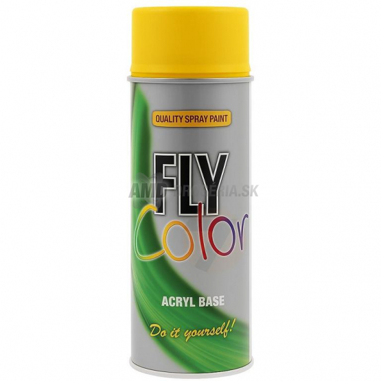 FLY Color Acryl Base akrylový sprej, žltá zinková RAL 1018, 400 ml