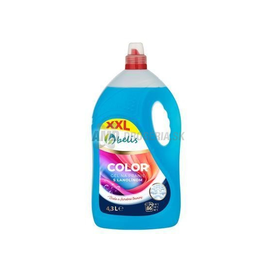 Belis Color prací gél na biele a farebné tkaniny, 4,3 l (86 praní)
