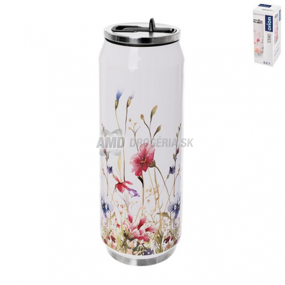 TERMOSKA PLECHOVKA NEREZ 0,5L KVETY