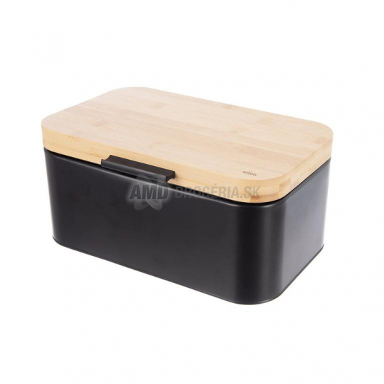CHLEBNIK PLECH/BAMBUS 30X19,5X14,5CM BLACK