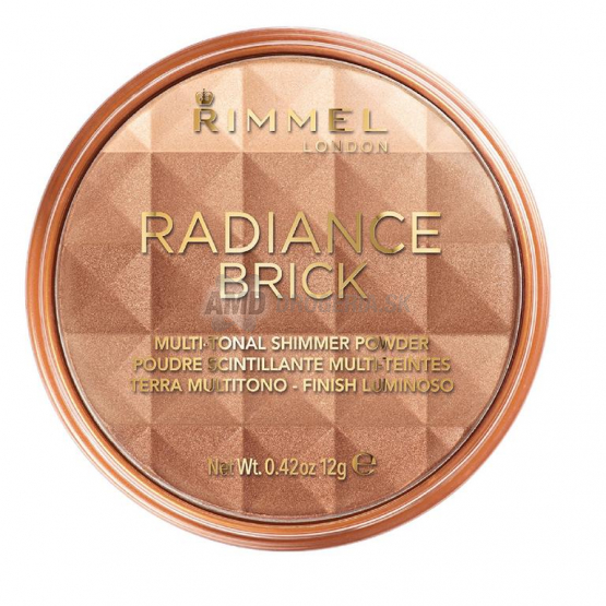 Rimmel London Radiance Brick rozjasňujúci bronzer 001 Light, 12 g