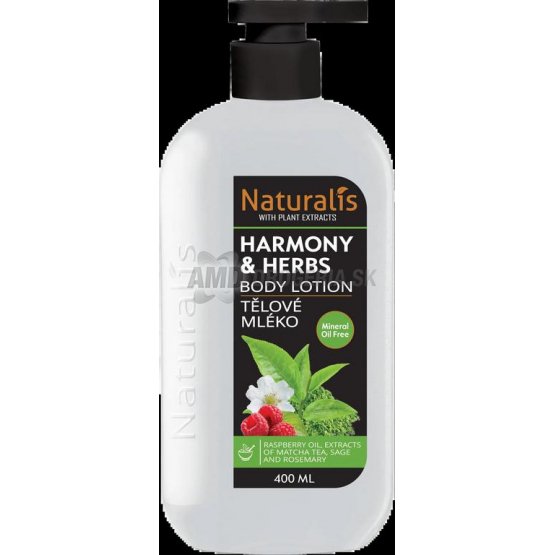 Naturalis Telové mlieko Harmony & Herbs, 400 ml