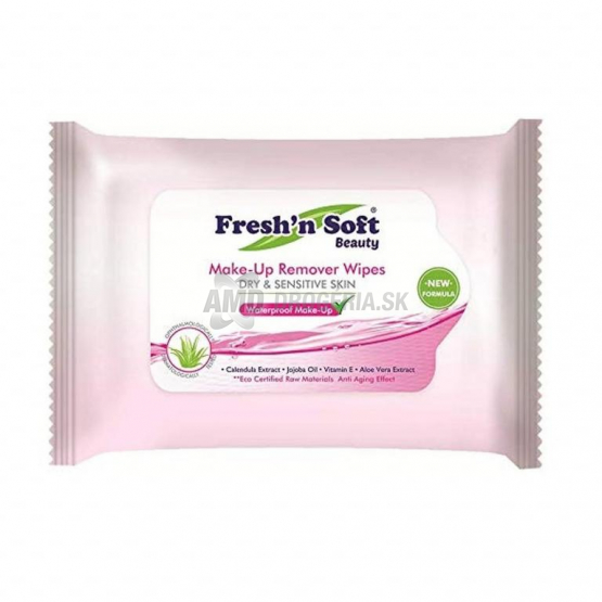 Fresh'n Soft Odličovacie obrúsky Sensitive, 25 ks