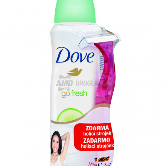 DOVE DEODORANT SVIEŽI DOTYK 150 ML +ŽILETKA