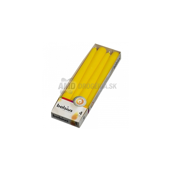 BOLSIUS KONICKÁ SVIEĆKA ŽLTÁ 1KS