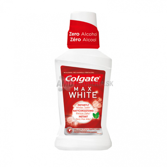 COLGATE ÚSTNA VODA MAX WHITE 250 ML