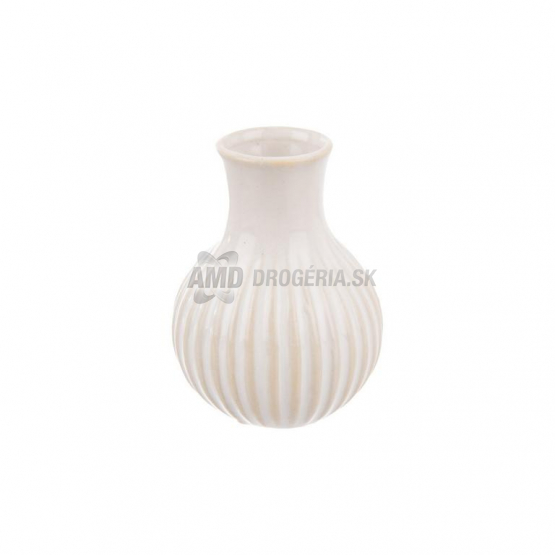 VAZA PORCELAN BIELA 6X6X8CM