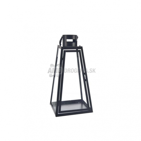 LAMPAS KOV CIERNY VELKY 18X18X49CM