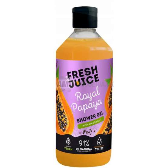 Fresh Juice Krémový sprchový gél Royal Papaya, 473 ml