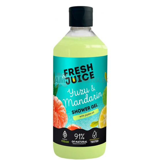 Fresh Juice Krémový sprchový gél Yuzu & Mandarínka, 473 ml