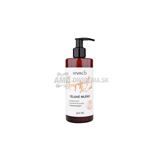 Vivaco Telové mlieko Grapefruit & Céder, 300 ml