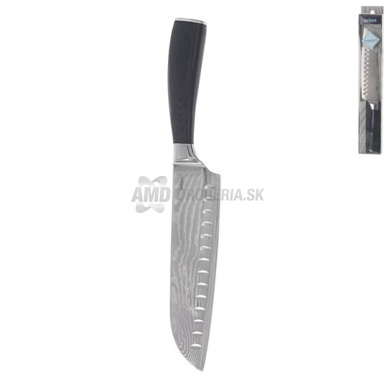 NOZ KUCHYNSKY DAMASKOVA OCEL/PAKA SANTOKU 18,5CM