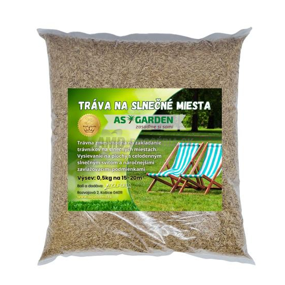 TRÁVNA ZMES AS NA SLNEČNÉ MIESTA 500 G