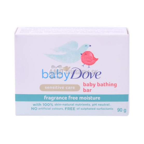Baby Dove Sensitive Moisture tuhé detské mydlo bez parfumu, 90 g