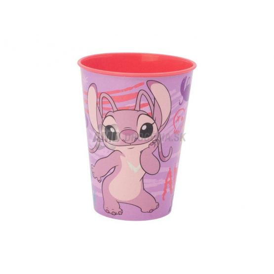 Detský pohár Angel (Lilo & Stitch) ružový, 260 ml