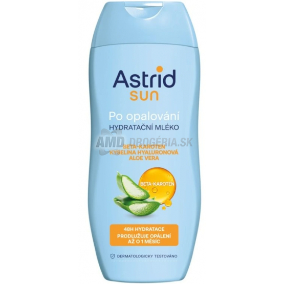 ASTRID SUN MLIEKO PO OPALOVANI 200ML BETA KAROTEN