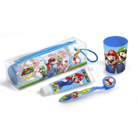 Super Mario cestovný balíček zubnej hygieny pre deti
