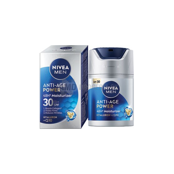 NIVEA KREM MEN HYDRAT.PL.PROTI VRASKAM SPF30 50ML