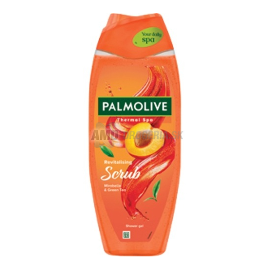 Palmolive Thermal Spa Revitalising Scrub Mirabelle & Green Tea sprchový gél, 500 ml