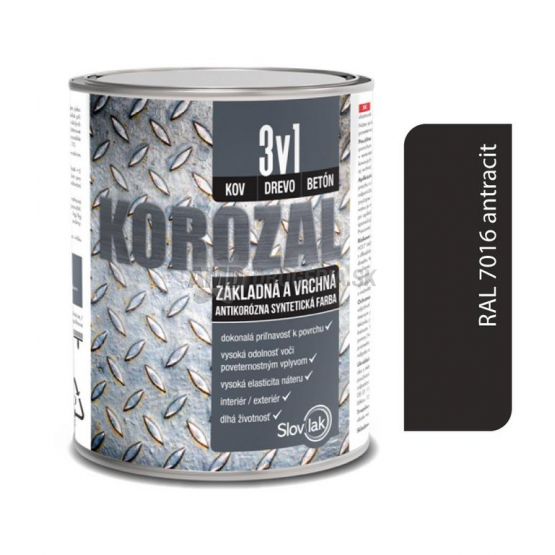 KOROZAL 3V1 RAL 7016 ANTRACIT 0,75 L