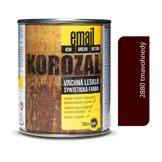 KOROZAL EMAIL 2880 TMAVOHNEDÝ 0,75 KG