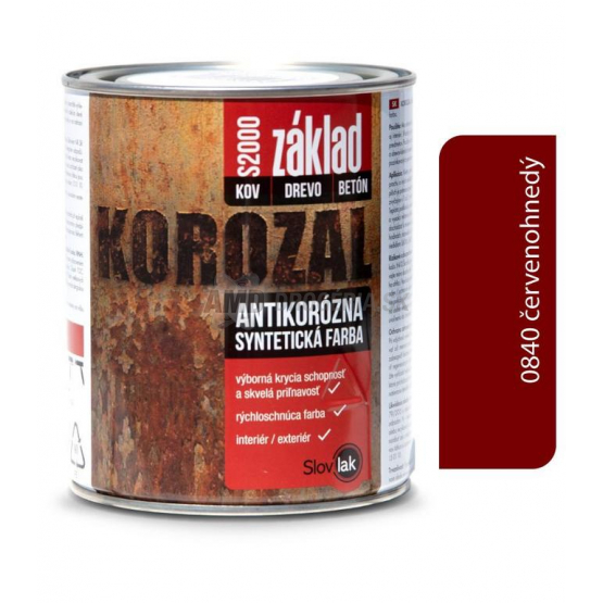 KOROZAL ZÁKLAD S2000 0840 ČERVENOHNEDÝ 1 KG