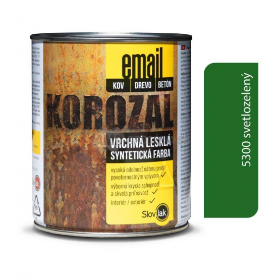 KOROZAL EMAIL 5300 SVETLOZELENÝ 0,75 KG