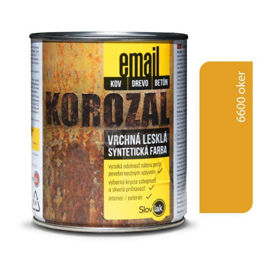 KOROZAL EMAIL 6600 OKROVÝ 0,75 KG