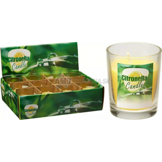 Citronela sviečka v skle, 50 g
