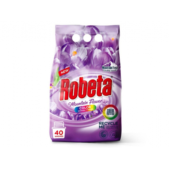Robeta Color Mountain Flower prací prášok, 3 kg (40 PD)